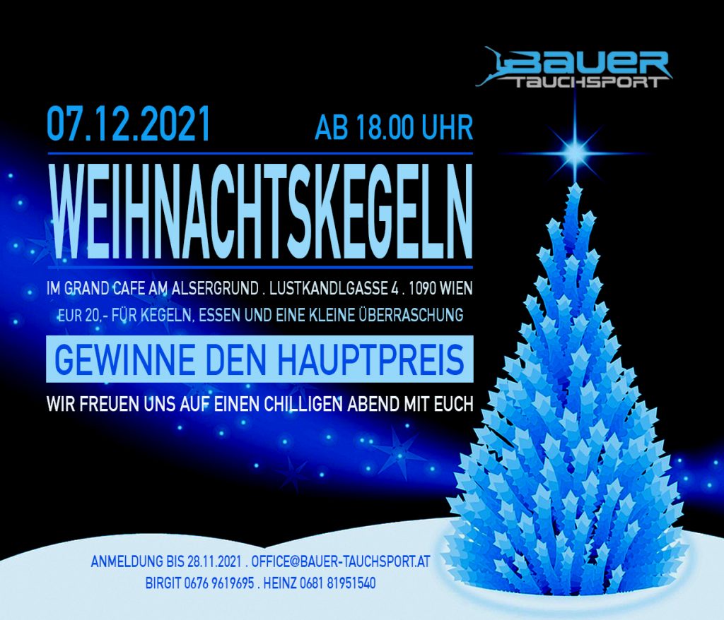 Weihnachtskegeln Weihnachstfeier